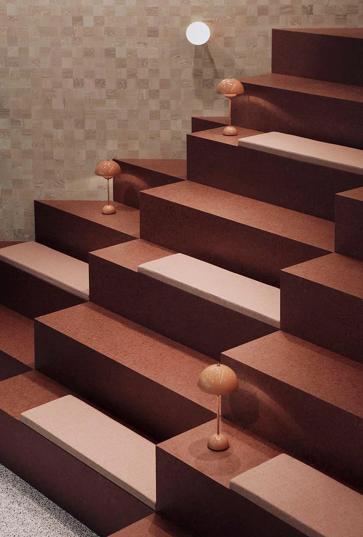 Warm evening light on the stairs at REP HYBRID